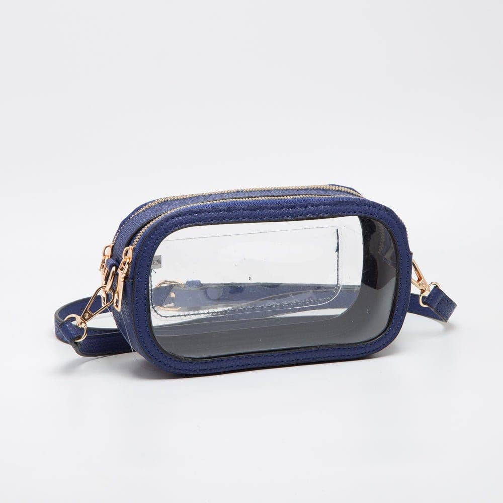 TG10552 Double Zipper Oval Clear Gameday/Stadium Bag