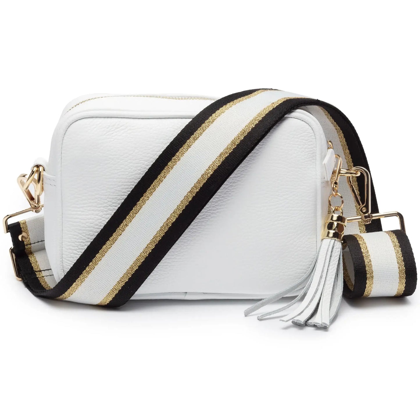 TG10204 Solid Color Tassel Camera Crossbody Bag