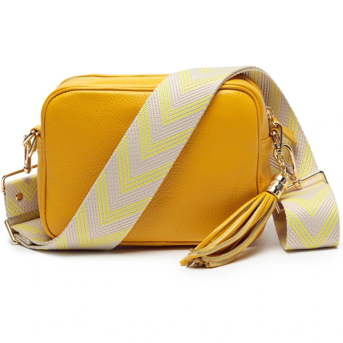 TG10204 Solid Color Tassel Camera Crossbody Bag